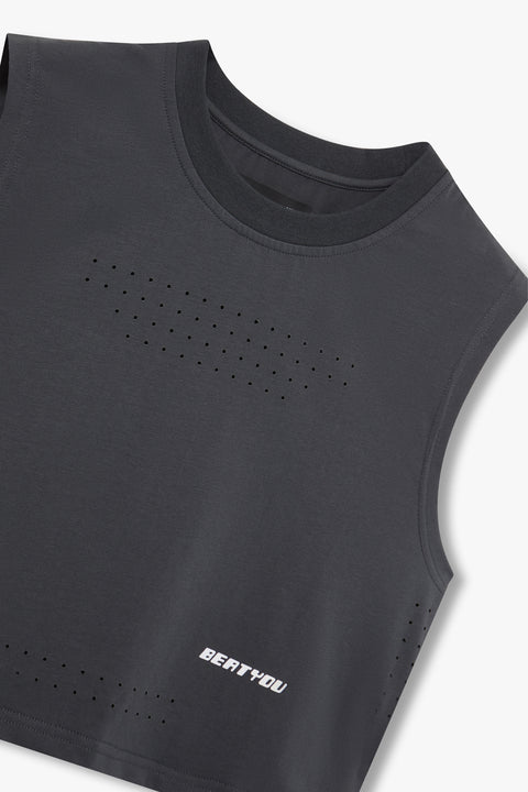 W LASERCOTTON™ TANK — CARBON GREY