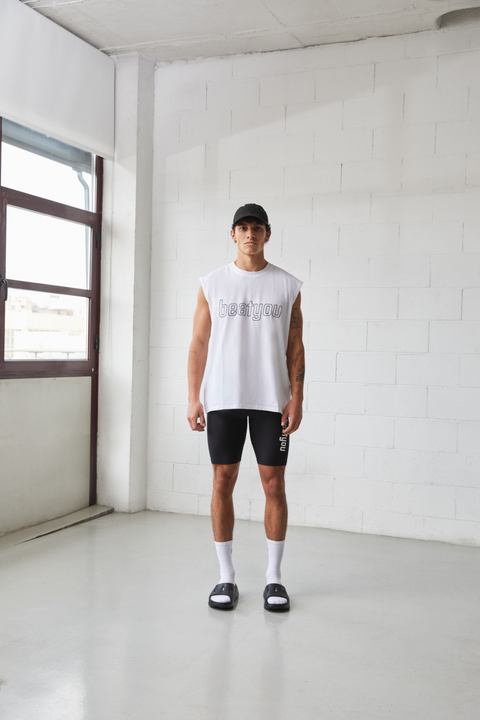 CLOUDCOTTON™ TANK LOGO TANK — WHITE