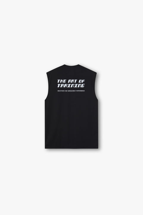 POROUS™ RACE TANK — JET BLACK