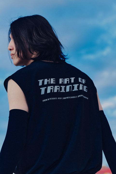 POROUS™ RACE TANK — JET BLACK